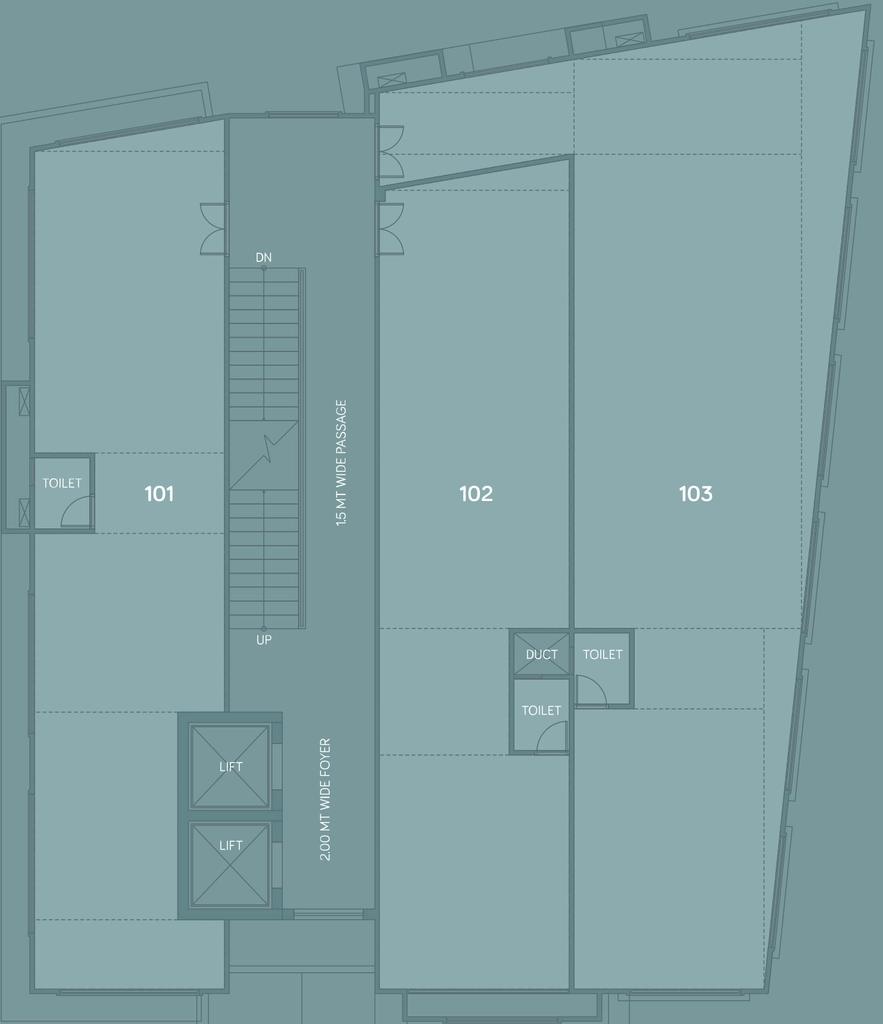Floor Plan of HRG The Jewel Park in Navrangpura, Ahmedabad - Image 320388