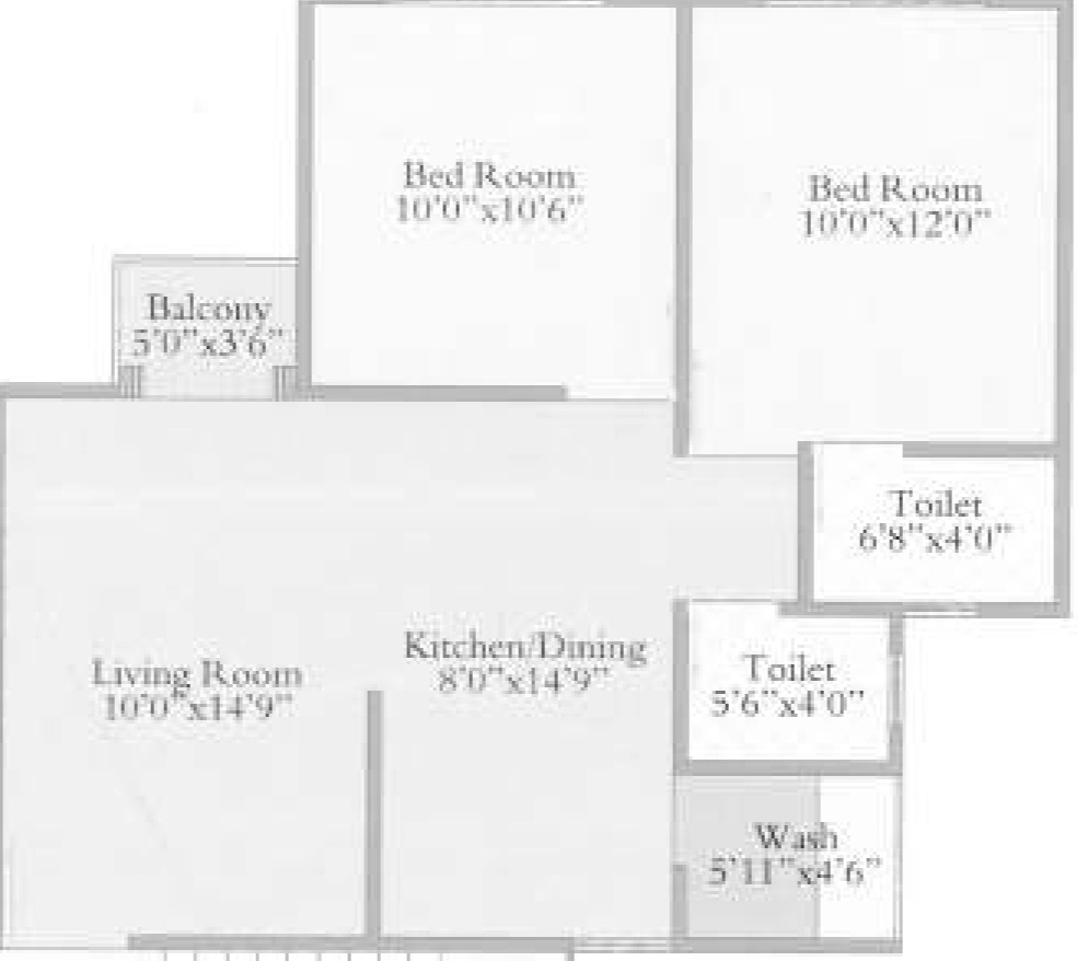 2 BHK Flat in Shree Ganesh The Mark in Bill, Vadodara - Image 870662