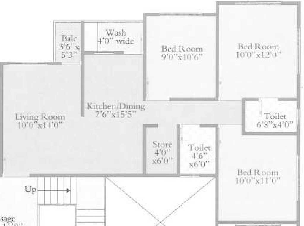 3 BHK Flat in Shree Ganesh The Mark in Bill, Vadodara - Image 870663