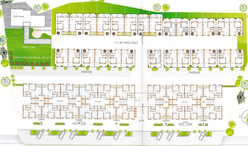 Master Plan of FutureScapes The Oakland in Waghodia Road, Vadodara - Image 320461