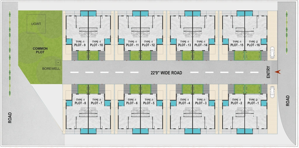 Master Plan of Maruti Akshat Villa 2 in Pethapur, Gandhinagar - Image 320627