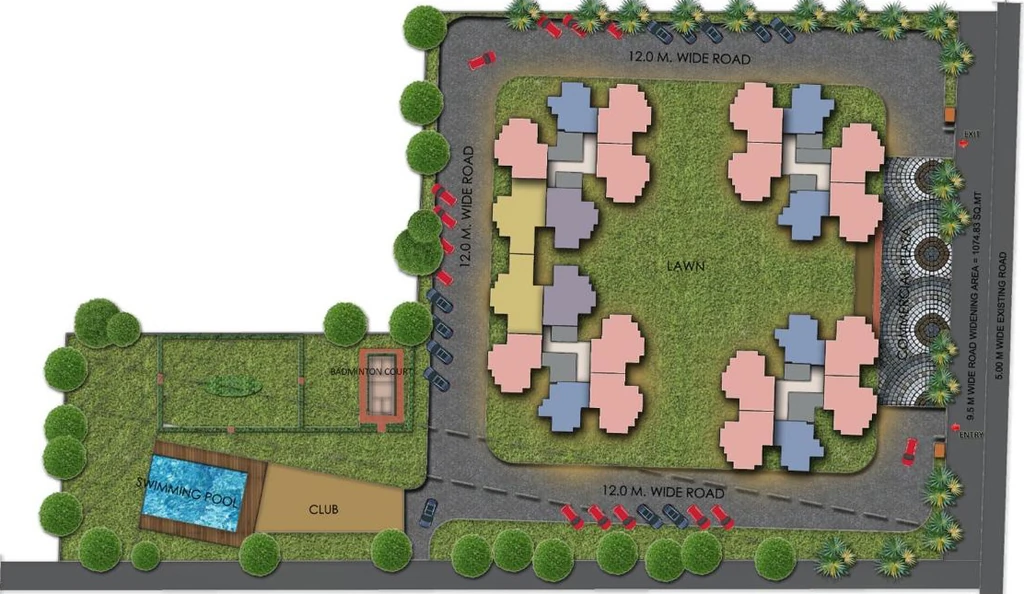 Master Plan of Apex SKY Height in Raj Nagar Extension, Ghaziabad - Image 320642