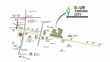 Location of Gaur Yamuna City - Image 320683