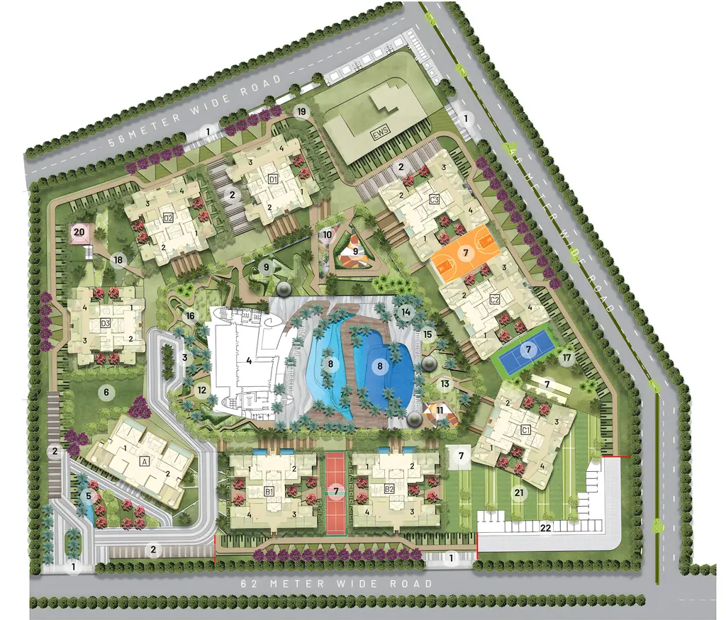 Master Plan of Jade County in Wave City, Ghaziabad - Image 320718
