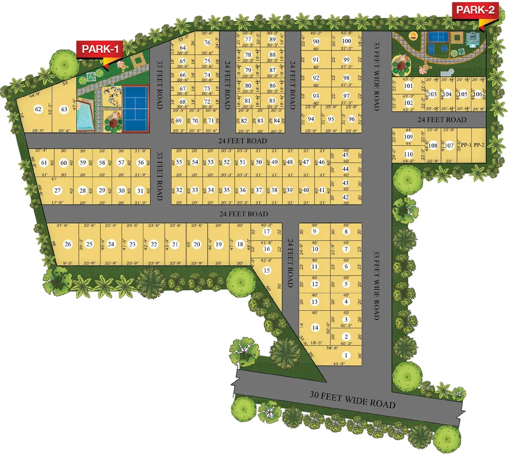 Master Plan of GTK Orchard Park in Kelambakkam, Chennai - Image 320707