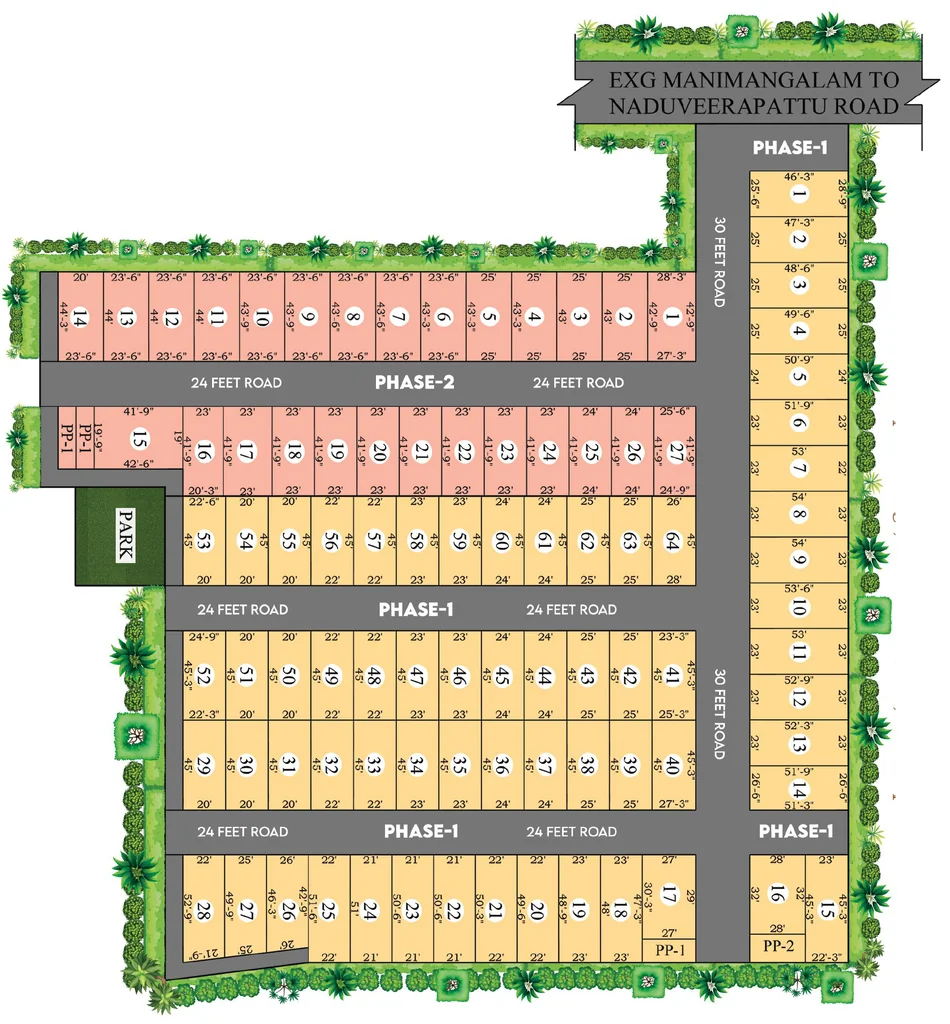 Master Plan of GTK Shobha Maple Homes in Tambaram, Chennai - Image 320738
