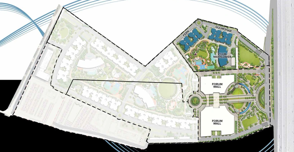 Master Plan of Mayflower - The Prestige City in Indirapuram, Ghaziabad - Image 320794
