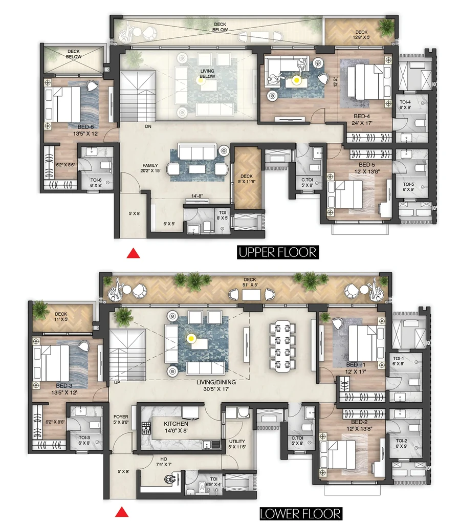 6 BHK Penthouse in Oakwood - The Prestige City in Indirapuram, Ghaziabad - Image 870920