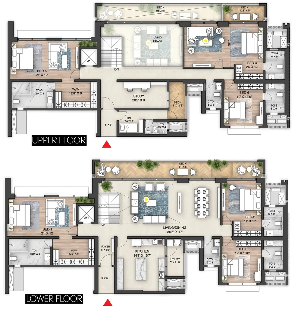 6 BHK Penthouse in Oakwood - The Prestige City in Indirapuram, Ghaziabad - Image 870921