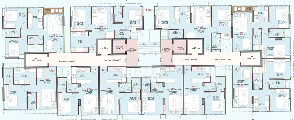 Floor Plan of Sayba Swarna in Kurla East, Mumbai - Image 320861