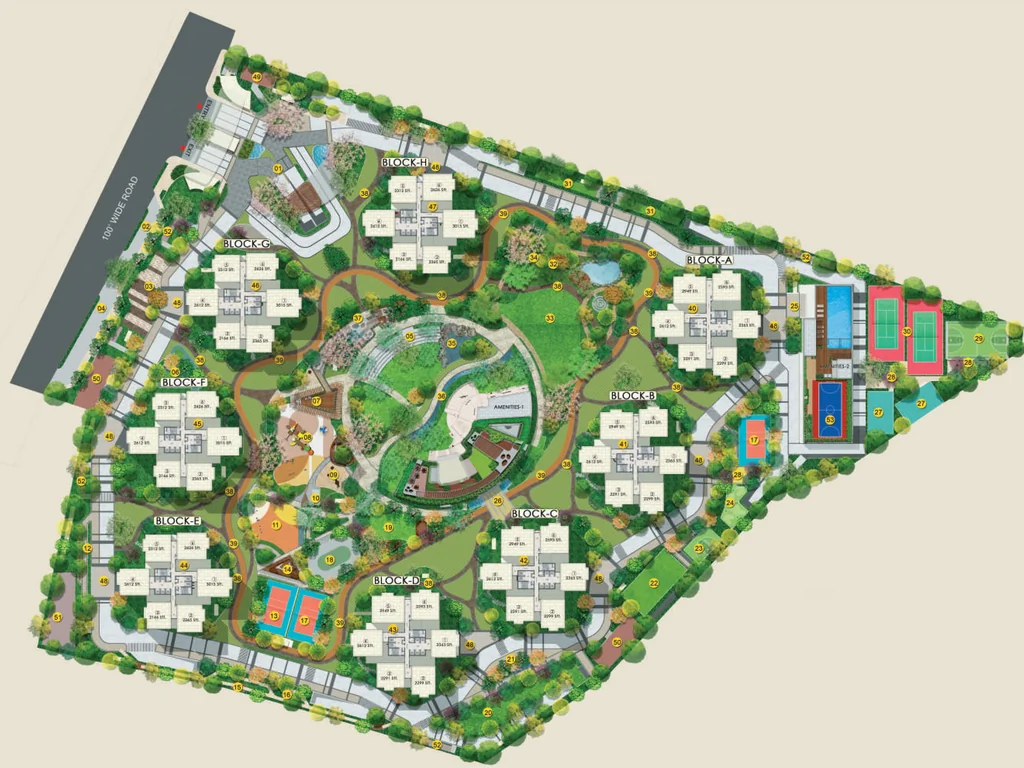 Master Plan of Aparna Moonstone in Gachibowli, Hyderabad - Image 320918