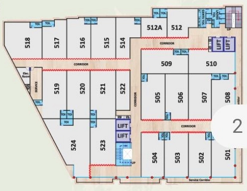 Floor Plan of Sage Golden Plaza in Ayodhya Bypass, Bhopal - Image 320951