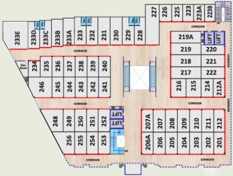 Floor Plan of Sage Golden Plaza in Ayodhya Bypass, Bhopal - Image 320952