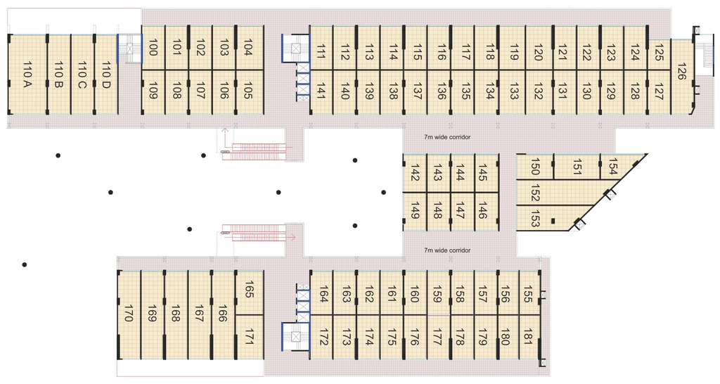 Floor Plan of Laabham Business World in AB Road, Indore - Image 321008