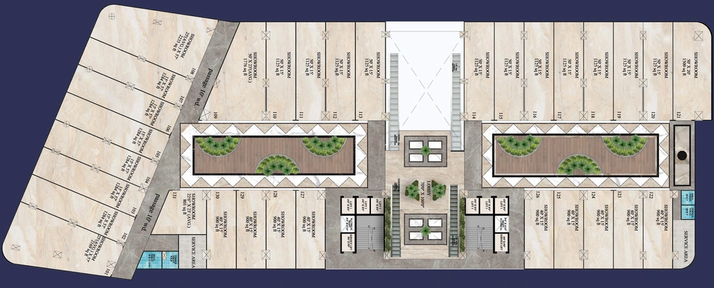 Floor Plan of Laabham Highlights in Bada Bangarda, Indore - Image 321049