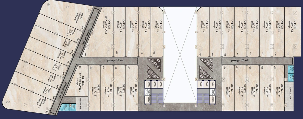Floor Plan of Laabham Highlights in Bada Bangarda, Indore - Image 321051