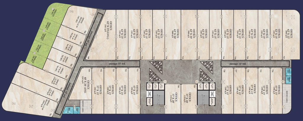 Floor Plan of Laabham Highlights in Bada Bangarda, Indore - Image 321053