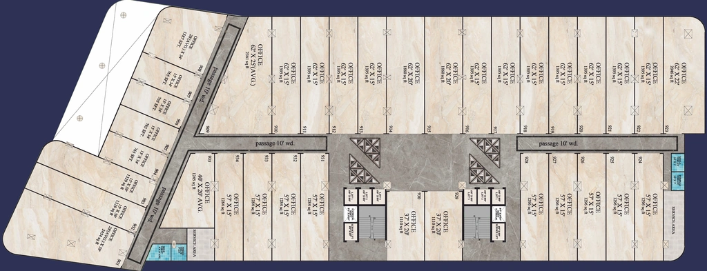 Floor Plan of Laabham Highlights in Bada Bangarda, Indore - Image 321050