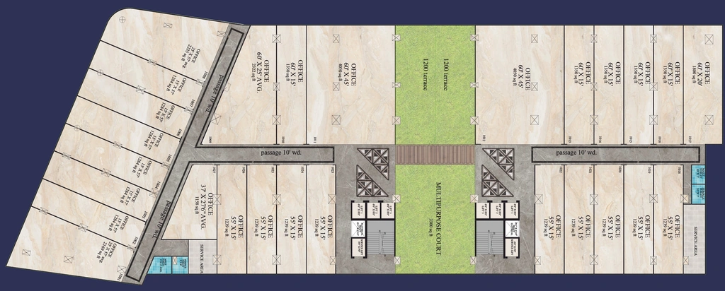 Floor Plan of Laabham Highlights in Bada Bangarda, Indore - Image 321052