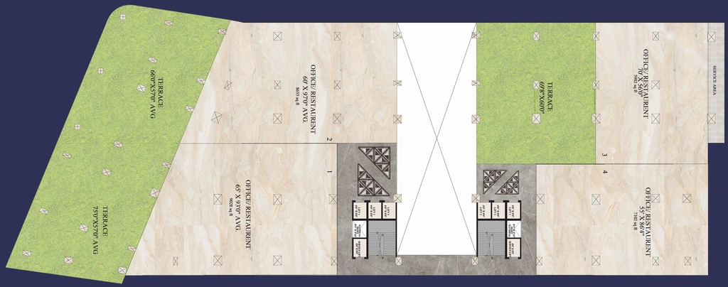 Floor Plan of Laabham Highlights in Bada Bangarda, Indore - Image 321048