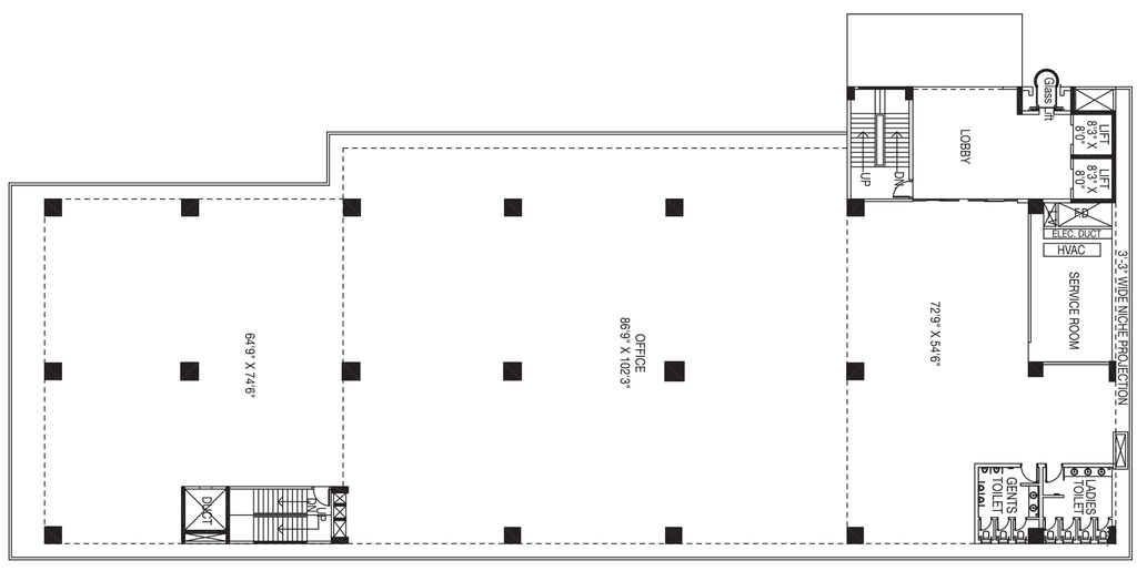 Floor Plan of Lotus Park in Wagle Estate, Thane - Image 321086