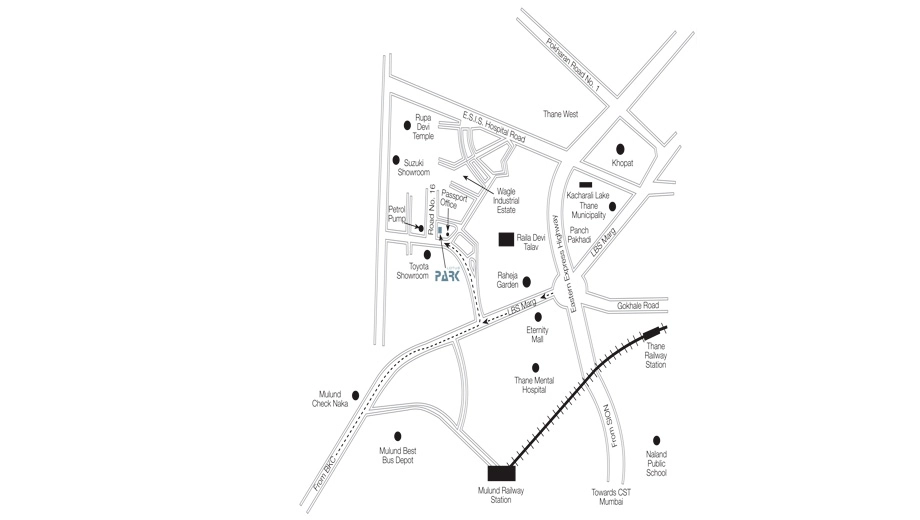 Location of Lotus Park in Wagle Estate, Thane - Image 321085