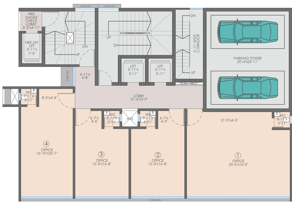 Floor Plan of Raj Capital in Dahisar East, Mumbai - Image 321164