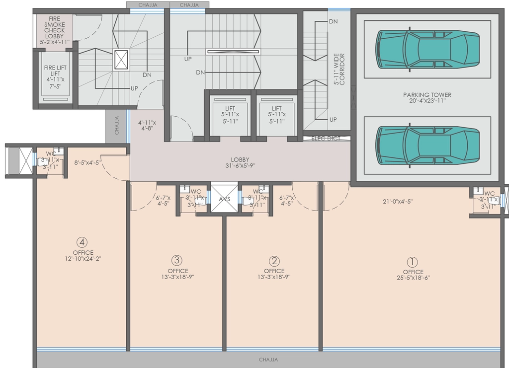 Floor Plan of Raj Capital in Dahisar East, Mumbai - Image 321162