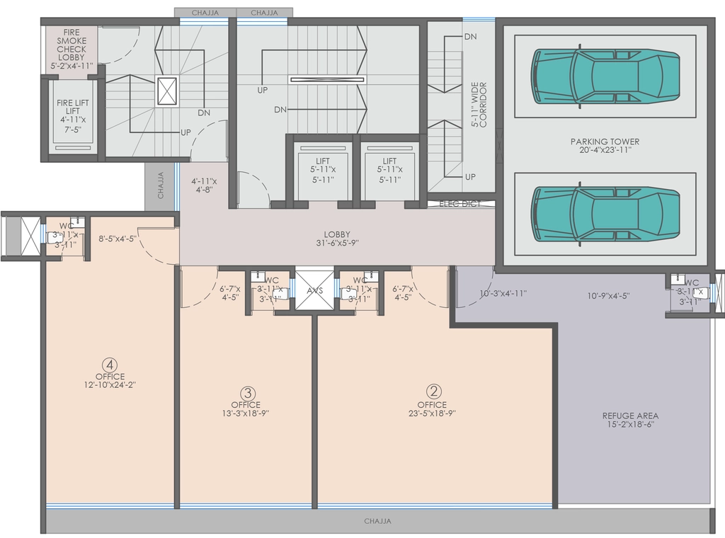 Floor Plan of Raj Capital in Dahisar East, Mumbai - Image 321163