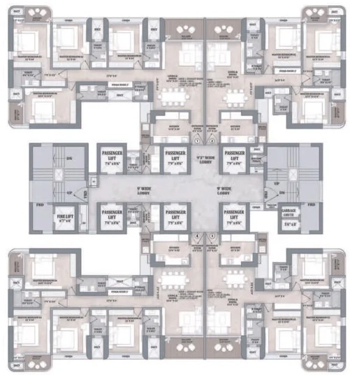 Floor Plan of Sejal City in Goregaon East, Mumbai - Image 321323