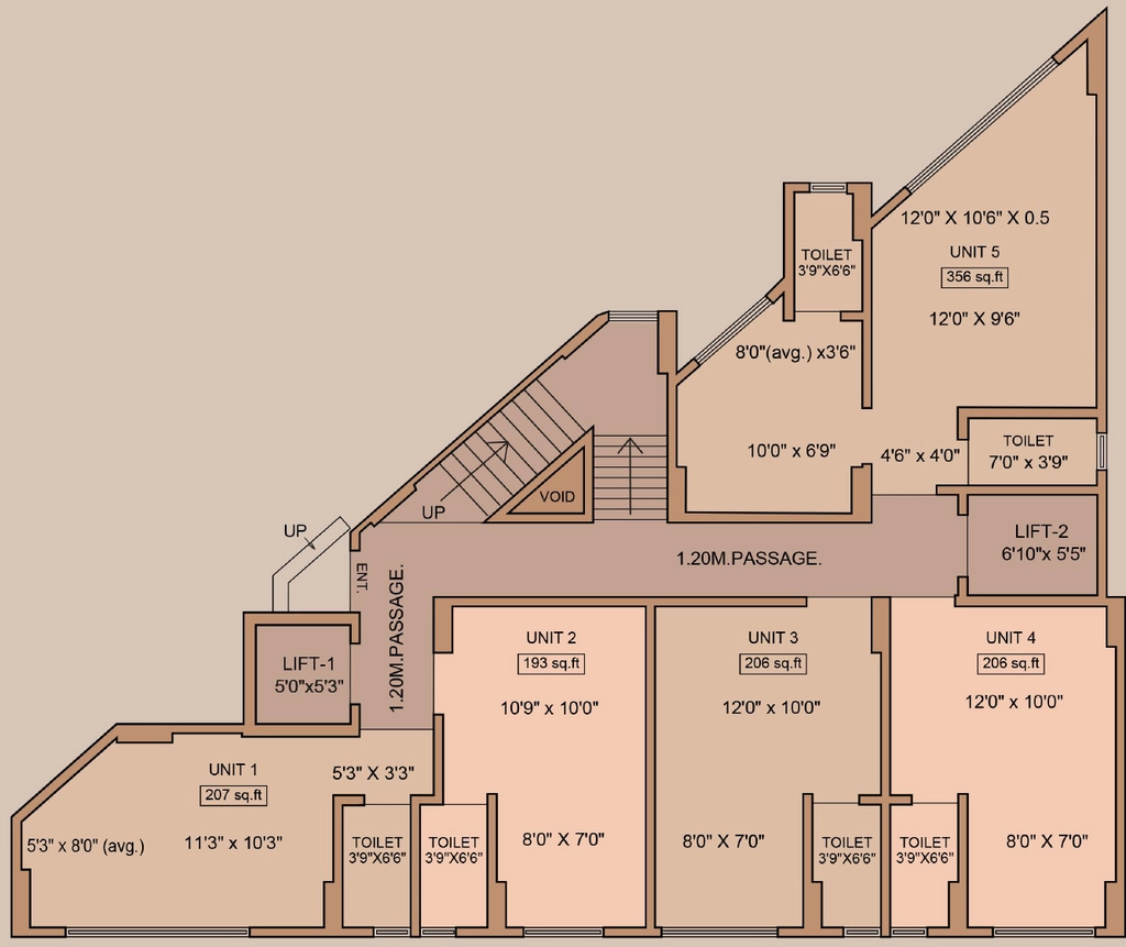 Floor Plan of Yogi Royale Herritage in Andheri West, Mumbai - Image 321454