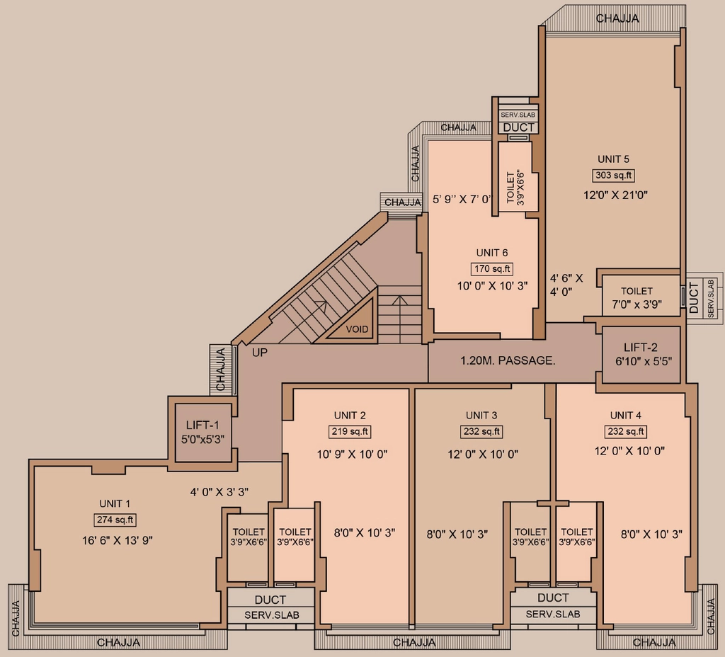 Floor Plan of Yogi Royale Herritage in Andheri West, Mumbai - Image 321455