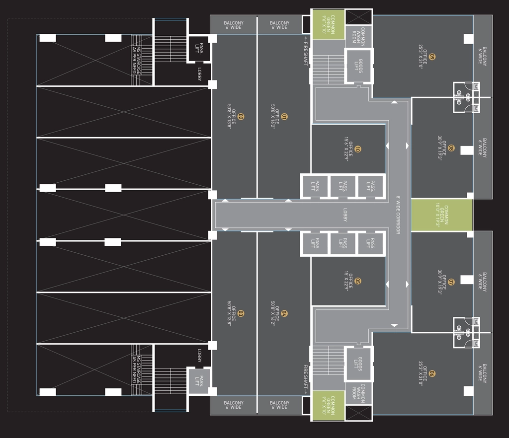 Floor Plan of NRC Business Park in Super Corridor, Indore - Image 321521