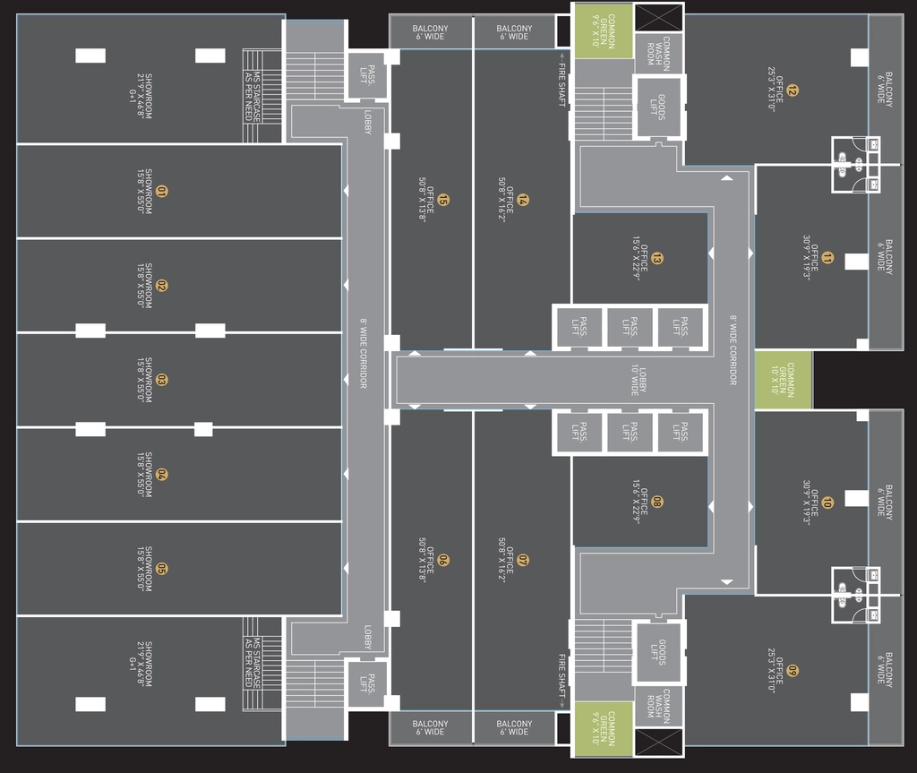 Floor Plan of NRC Business Park in Super Corridor, Indore - Image 321522