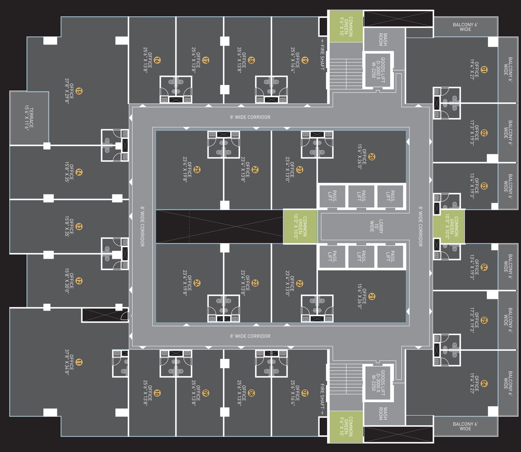 Floor Plan of NRC Business Park in Super Corridor, Indore - Image 321526