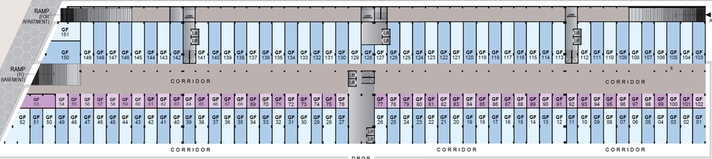 Floor Plan of Girija Surendra Plaza in Hoshangabad Road, Bhopal - Image 321569