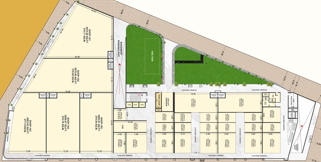 Floor Plan of Karond Business Center KBC in Karond, Bhopal - Image 321622