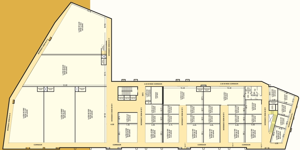 Floor Plan of Karond Business Center KBC in Karond, Bhopal - Image 321620