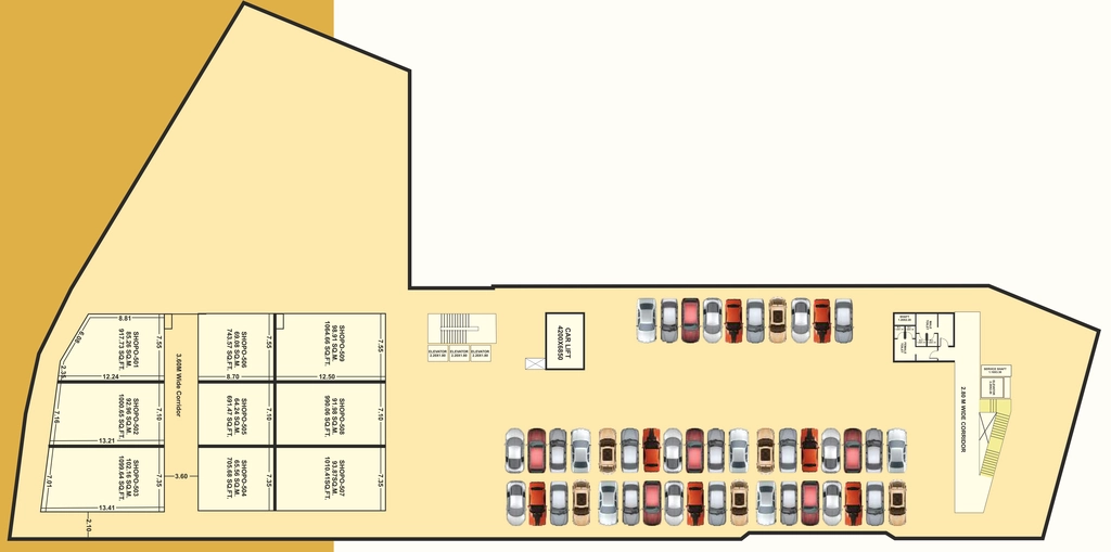 Floor Plan of Karond Business Center KBC in Karond, Bhopal - Image 321619
