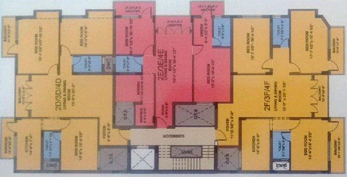 Floor Plan of Vishnoo Sundar Krishna Complex - Residential in Royapettah, Chennai - Image 321711
