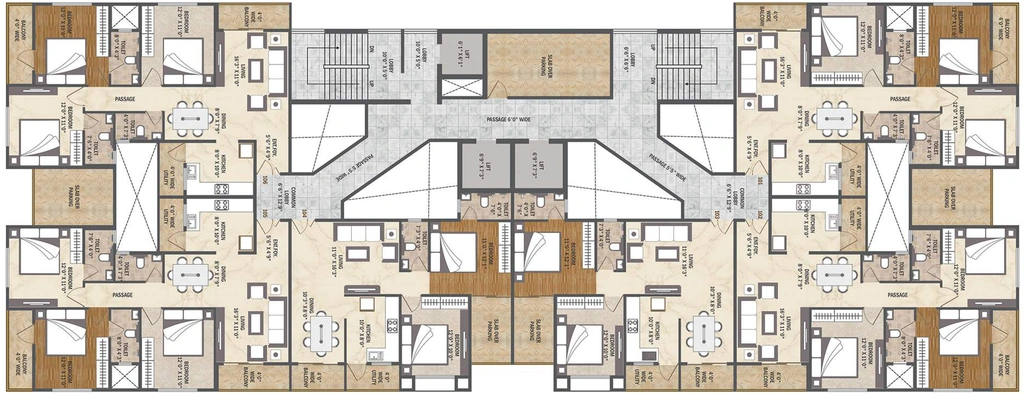 Floor Plan of Nanis Vedant Aventurine in Jaitala, Nagpur - Image 321802