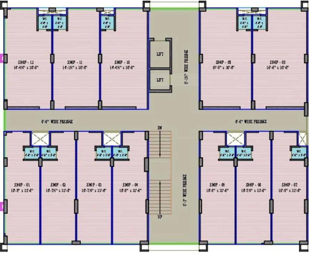 Floor Plan of Alpha SP Square in Maninagar, Ahmedabad - Image 321825