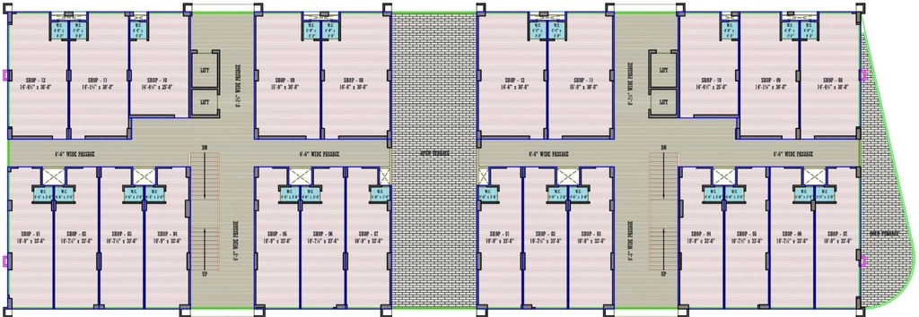Floor Plan of Alpha SP Square in Maninagar, Ahmedabad - Image 321829