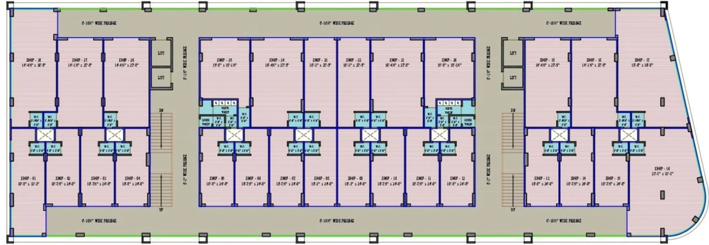 Floor Plan of Alpha SP Square in Maninagar, Ahmedabad - Image 321826