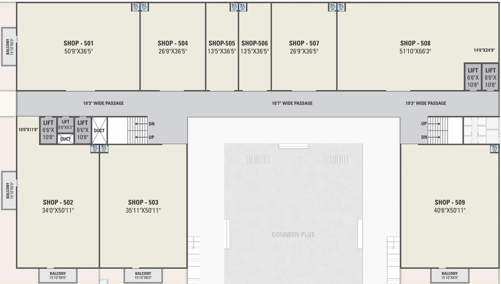 Floor Plan of Rashmi Anam Fortune Plaza in Nikol, Ahmedabad - Image 321855