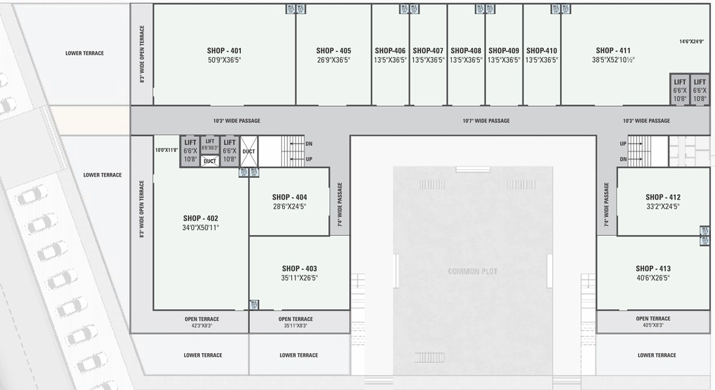 Floor Plan of Rashmi Anam Fortune Plaza in Nikol, Ahmedabad - Image 321857
