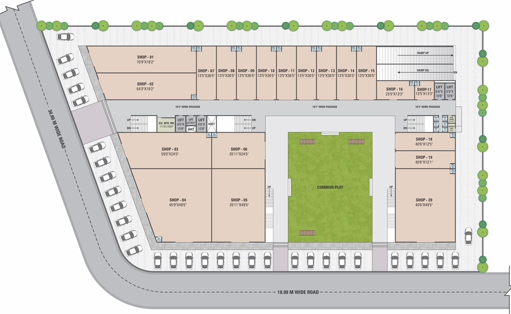 Master Plan of Rashmi Anam Fortune Plaza in Nikol, Ahmedabad - Image 321854