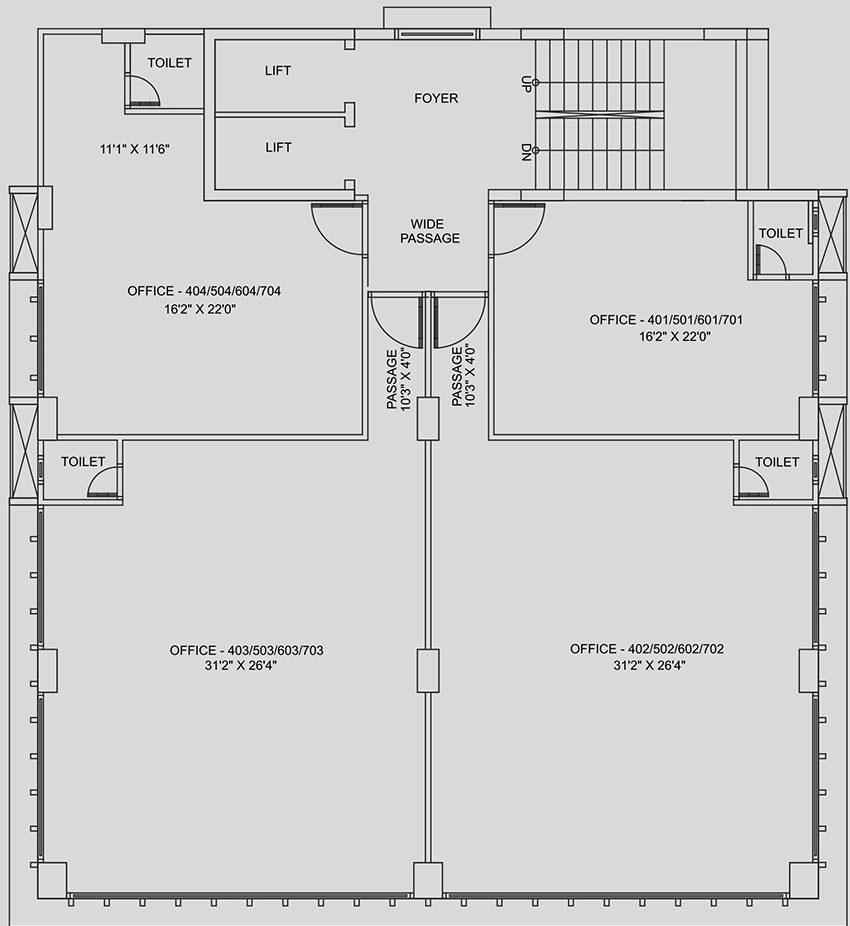 Floor Plan of Anikedhya Capitol 2 in Paldi, Ahmedabad - Image 321885
