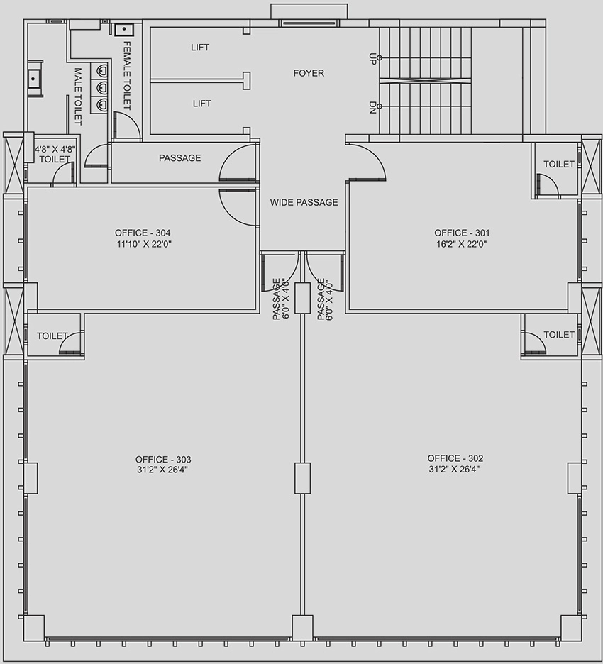 Floor Plan of Anikedhya Capitol 2 in Paldi, Ahmedabad - Image 321884