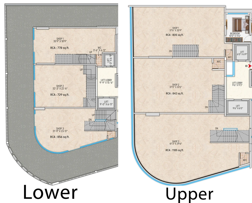 Floor Plan of Commercial Kamla Arunkamal in Vile Parle East, Mumbai - Image 321901